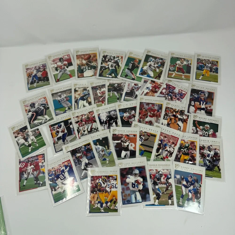2000 topps Gallery Football 35+‎ Card Lot Collection Featuring NFL Stars
